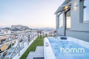 LL Extraordinary homm Suites Acropolis & Lycabettus Views with Jacuzzi
